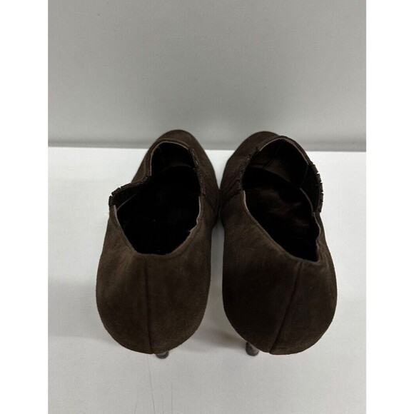 Cole Haan women size 6B brown suede  high heel low cut Booties - Picture 7 of 10